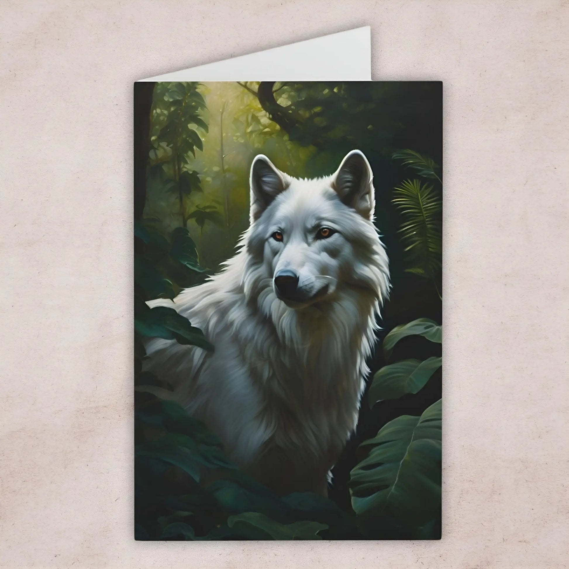 White Wolf Cards (7 pcs) - One size - All occasion cards