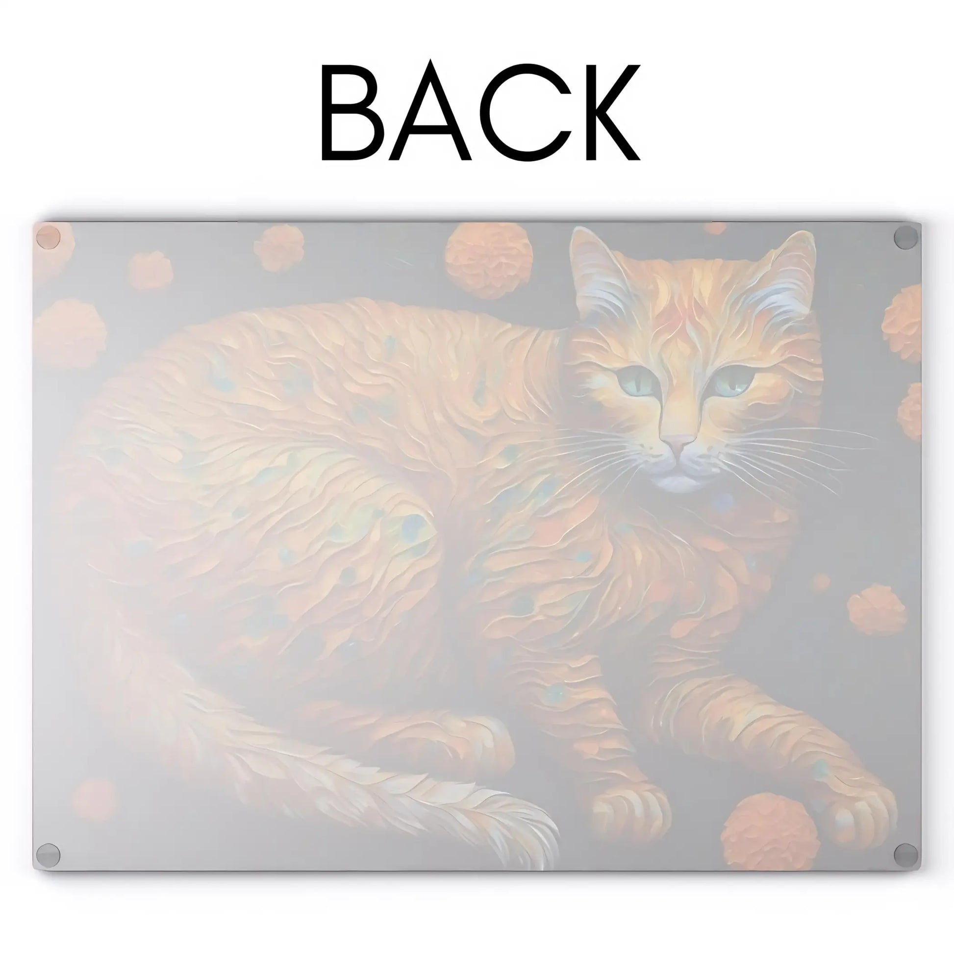Ginger Cat Glass Cutting Board - Cutting boards