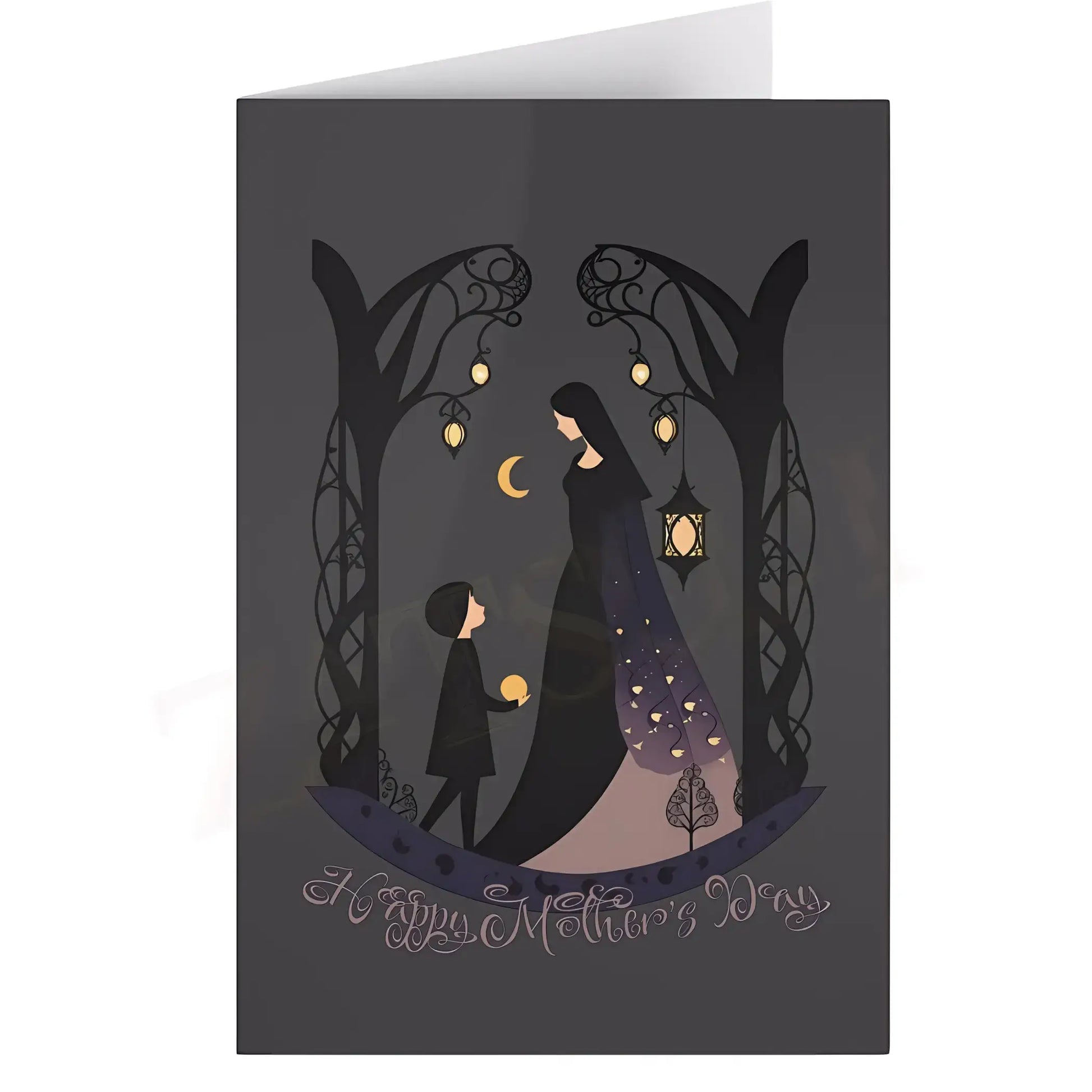 Gothic Mother’s Day Greeting Cards. Ships from Canada. - 1 pc / One size / White - Mothers day cards