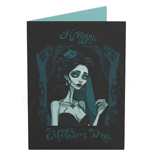 Gothic Mother’s Day Greeting Card - 4.6’’ x 6.25’’ (Vertical) / Coated (both sides) / 1 pc - Gothic Greeting Cards