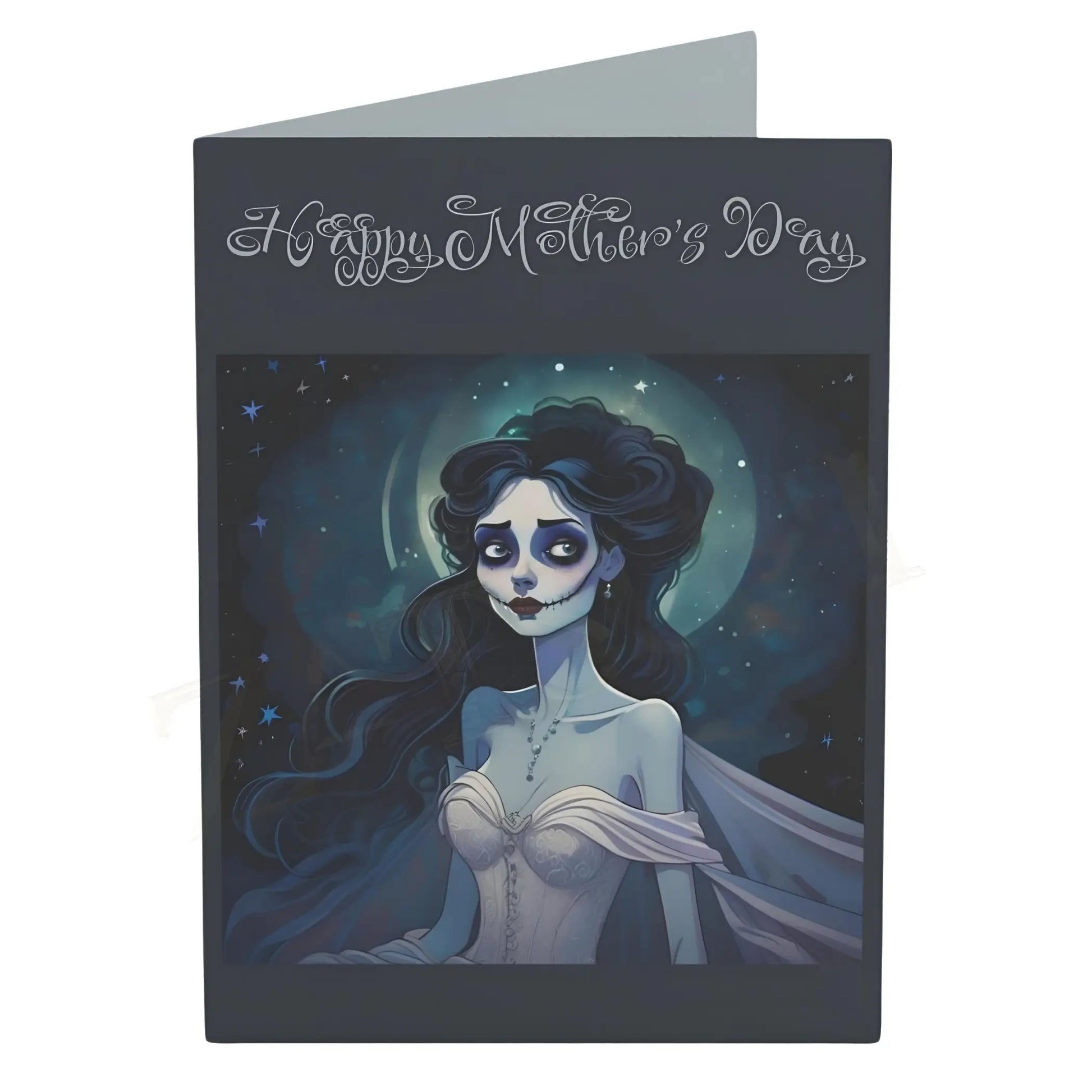 Gothic Mother’s Day Greeting Card - 4.6’’ x 6.25’’ (Vertical) / Coated (both sides) / 1 pc - Mothers day cards