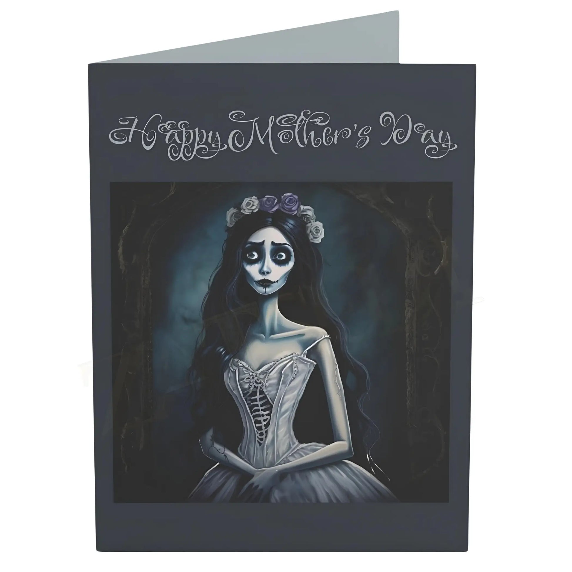 Gothic Mother’s Day Greeting Card - 4.6’’ x 6.25’’ (Vertical) / Coated (both sides) / 1 pc - Mothers day cards