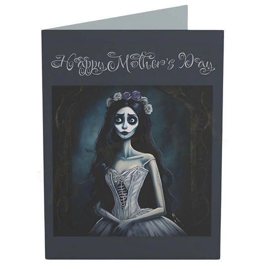 Gothic Mother’s Day Greeting Card - 4.6’’ x 6.25’’ (Vertical) / Coated (both sides) / 1 pc - Mothers day cards
