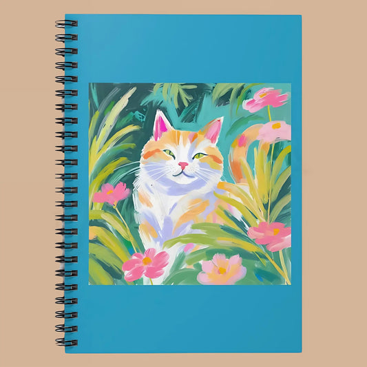 Impressionist Cat Spiral Notebook - One Size - Notebooks