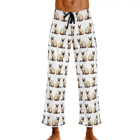 Men’s Siamese Cat Custom Pajama Pants - Pajamas