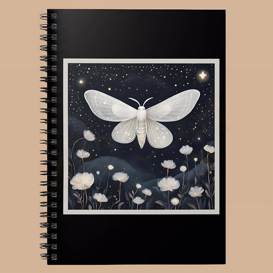 Whimsical Night Spiral Notebook. - One Size - Notebooks